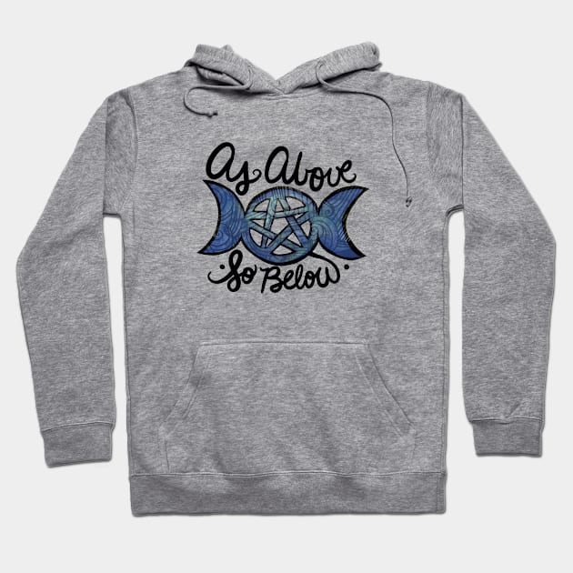 As above so below Hoodie by bubbsnugg